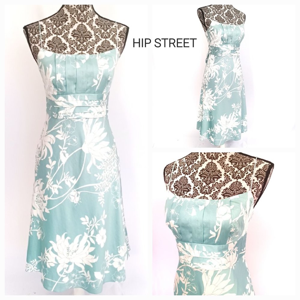 ANN TAYLOR Spaghetti Strap High Waist Floral Cotton Dress 2